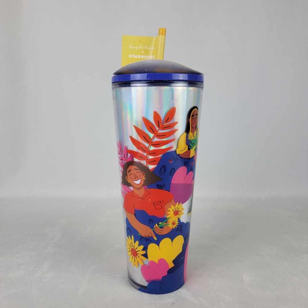 STARBUCKS + ANANYA RAO-MIDDLETON 2024 Collab 24 OZ. Holographic Cold Cup Tumbler